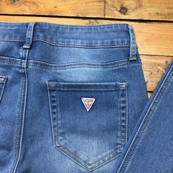 GUESS faded blue skinny jeans size 27 Tahiana fit - Picture 3 of 8